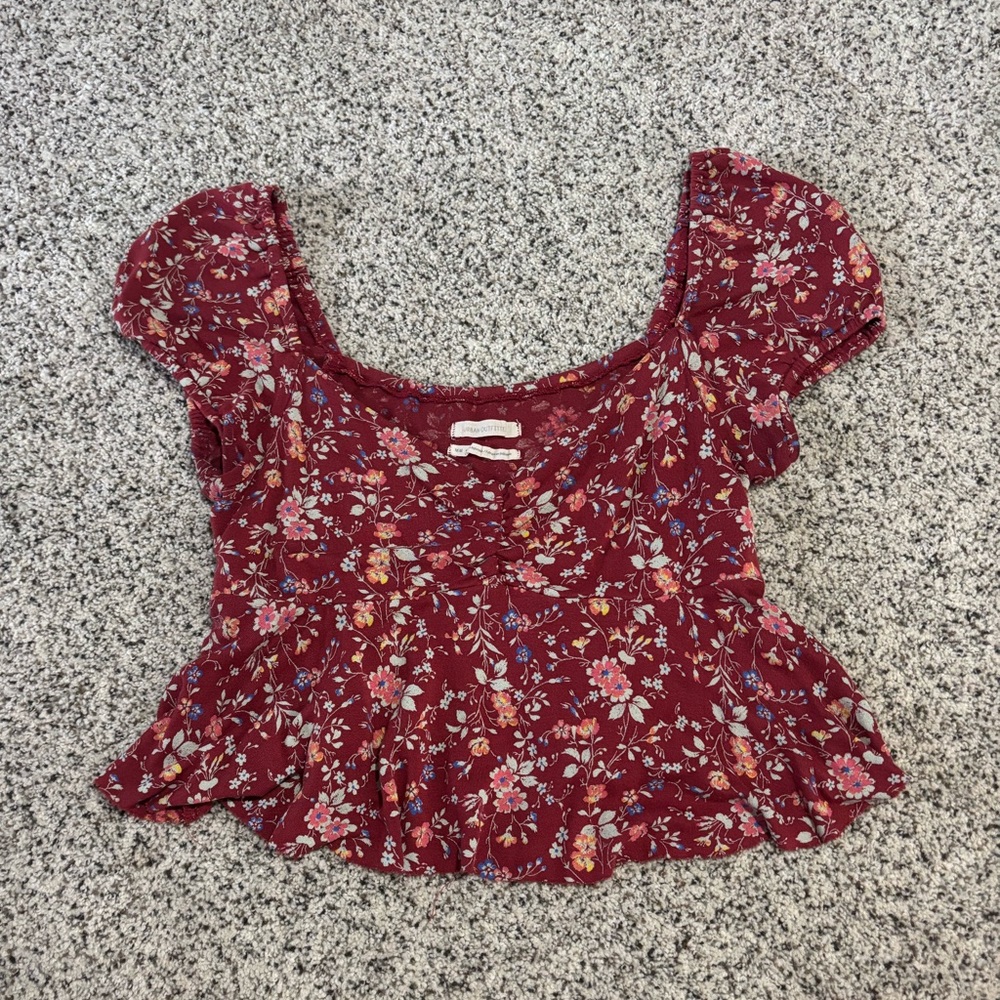 Urban Outfitters Floral Baby Doll Top